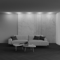 Встраиваемый светильник Nude 3000K 12Вт 180° IP20, DL065-12W3K-W