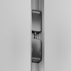 Коннектор питания прямой Radity встраиваемый черный TRA084C-B-12