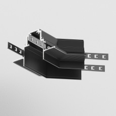 Угол-соединитель 135° Gravity встраиваемый черный TRA010CLO-42B