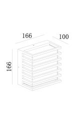 Настенный светильник (бра) Downing Street 3000К 10Вт IP 65, O020WL-L10B4K