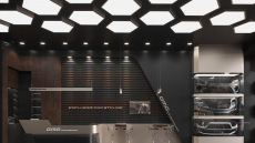 Потолочный светодиодный светильник Siled Hexago 7372446