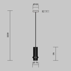 Подвесной светильник Pilastro 3000K 6Вт, MOD430PL-L5W3K1