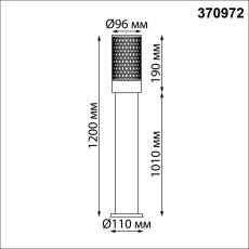 370972 STREET NT24 000 черный Светильник ландшафтный IP54 E27 max 25W 220-240V MATRIX