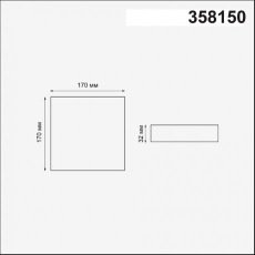 Светодиодный встраиваемый светильник с регул. врезным отверстием Novotech MOON 358150 18W