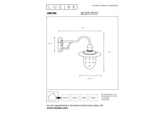 Уличный настенный светильник Lucide Aruba 11871/01/30