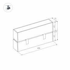 Светильник MAG-FLAT-FOLD-45-S605-18W Day4000 (BK, 100 deg, 24V) (Arlight, IP20 Металл, 3 года)