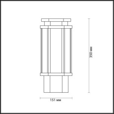 Уличный светильник Odeon Light Gino 4048/1B