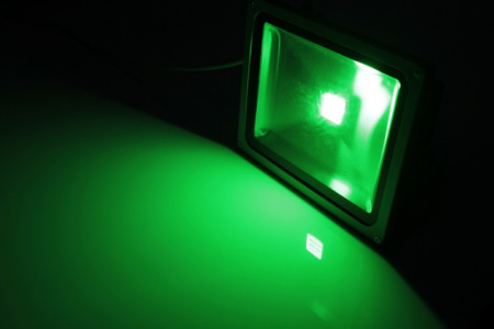 фото NEW TGC-50-FT-NA-G LED прожектор зеленый,1LED-50W,220V