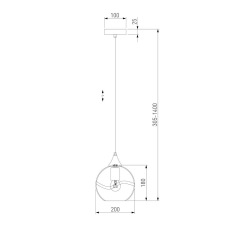 Подвесной светильник Eurosvet Lotus 50221/1 прозрачный