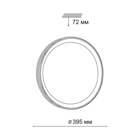 3054/DL PALE SN 132 Светильник пластик/белый/золотистый LED 48Вт 3000-6300K D395 IP43 пульт ДУ SHINY