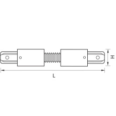 Коннектор гибкий Lightstar Barra 501156