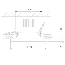 Встраиваемый светодиодный светильник Elektrostandard 15267/LED 7W 4200K белый/белый 4690389175602