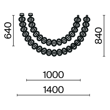 Подвесной светильник Golden Cage 3000К 117Вт, MOD216PL-L42G3K