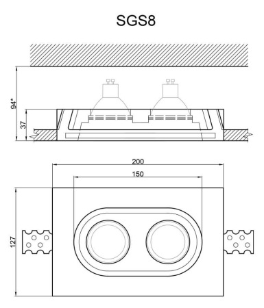 Встраиваемый светильник Artpole SGS8