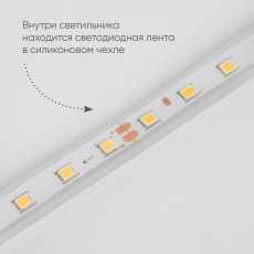 Светильник уличный светодиодный, 15W, 750Lm, 4000K, черный DH2001