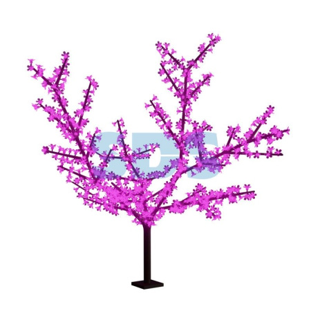 Светодиодное Дерево "Сакура",  высота 2,4м,  диаметр кроны 2,0м,  фиолетовые диоды,  IP 65, понижающий трансформатор в комплекте,  NEON-NIGHT