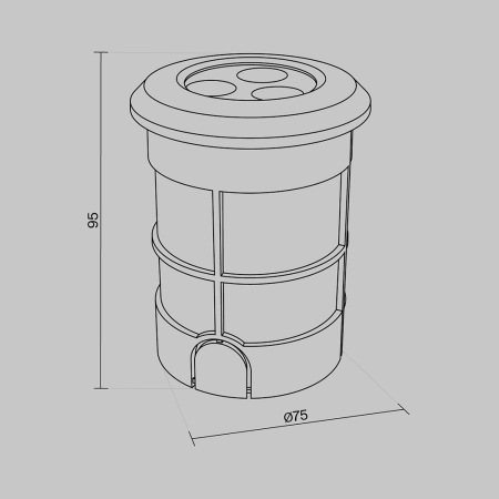 Встраиваемый светильник Flash, O044DL-L3S3K