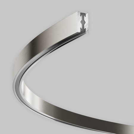 Шинопровод круглый из полукругов 1200мм Flarity платина, TRX154-2SR-D1200-PT