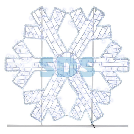 Фигура световая «Снежинка» 125х120 см,  200 LED,  IP65, цвет свечения белый NEON-NIGHT