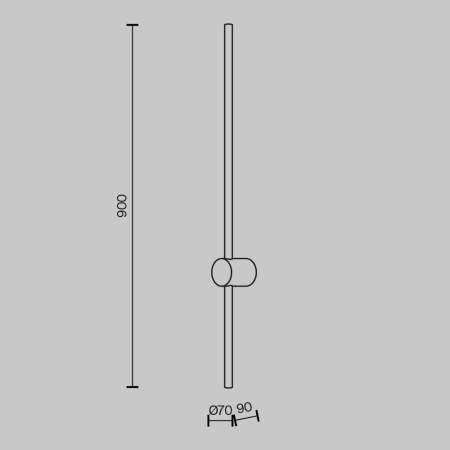 Настенный светильник (бра) Light stick 3000К 10Вт, MOD237WL-L11BS3K