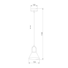 Подвесной светильник TK Lighting 2430 Vichy Black