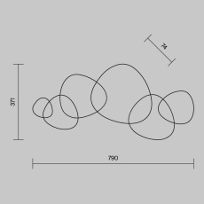 Настенный светильник (бра) Jack-stone 3000К 13Вт, MOD314WL-L13G3K