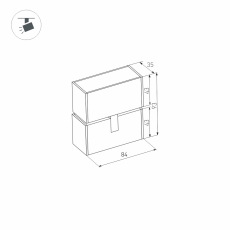 Светильник MAG-LASER-FOLD-45-S84-3W Day4000 (WH, 15 deg, 24V) (Arlight, IP20 Металл, 3 года)