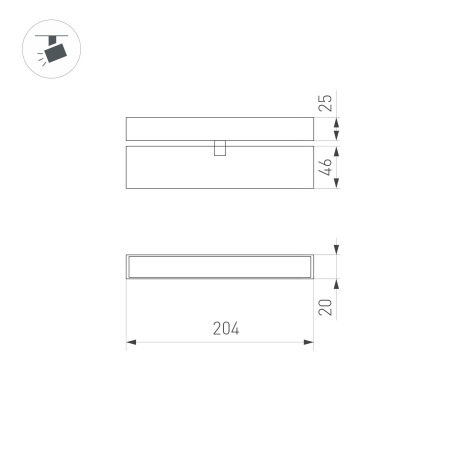 Светильник MAG-FLAT-FOLD-25-S200-6W Warm3000 (WH, 100 deg, 24V) (Arlight, IP20 Металл, 5 лет)