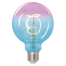 Лампа светодиодная филаментная Uniel E27 4W 2250K синяя LED-SF01-4W/Soho/E27/CW BLue/Wine GLS77TR UL-00005892