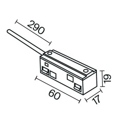 Ввод питания Exility белый, TRA034B-42W-1