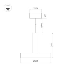 Светильник SP-ERIC-R250-8W Day4000 (WH, 120 deg, 230V) (Arlight, IP20 Металл, 3 года)