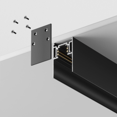 Шинопровод 2м Gravity накладной/подвесной черный TRX010-412B