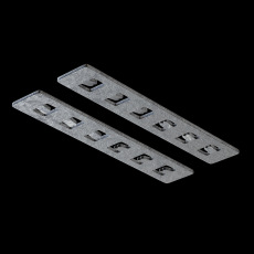 Коннектор прямой 2шт Exility встраиваемый серый TRA034C-42S