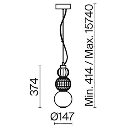 Подвесной светильник Collar 3000K 16Вт P069PL-L16G3K