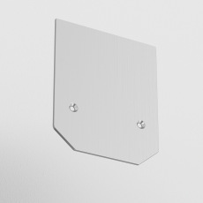 Заглушка торцевая для профиля TRA004MP-21S S35 серый, TRA004MPEC-21S