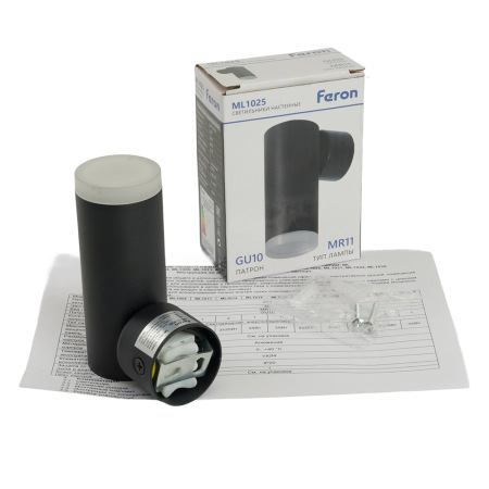 Светильник Feron ML1025 настенный под лампу GU10, черный