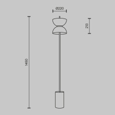 Напольный светильник (торшер) Kyoto 3000К 11Вт, MOD178FL-L11B3K