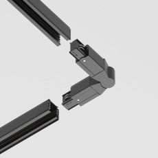 Коннектор поворотный шарнирный Trinity черный, TRA005CS-31B