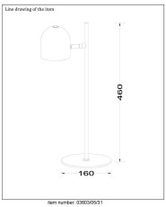Настольная лампа Lucide Skanska 03603/05/31