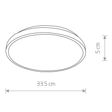 Потолочный светодиодный светильник Nowodvorski Agnes Round Led 8204