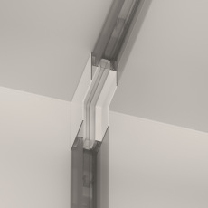 Угловой коннектор внутренний S35 накладной белый, TRA004ICL-21W