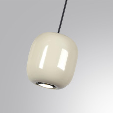 5053/1A PENDANT ODL24 447 черный/цвет слонов.кости//металл Подвес GU10 LED 4W OVALI