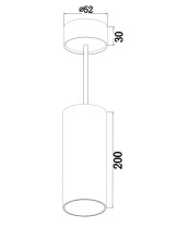 Подвесной светильник Focus LED 1x12Вт 4000K, P071PL-L12W4K