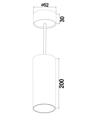Подвесной светильник Focus LED 1x12Вт 4000K, P071PL-L12W4K
