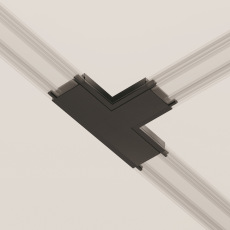 Коннектор питания T-образный Radity черный, TRA084CT-11B