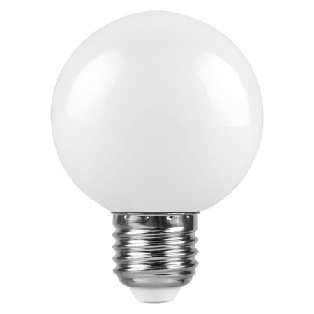 Лампа светодиодная, (3W) 230V E27 6400K G60 матовая, LB-371