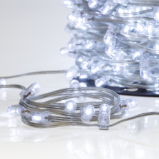 Гирлянда LED Клип-лайт 12 V, прозрачный ПВХ, 150 мм, цвет диодов Белый Flashing (Белый)