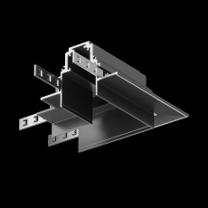 Коннектор угловой Gravity встраиваемый черный TRX010CL-22B