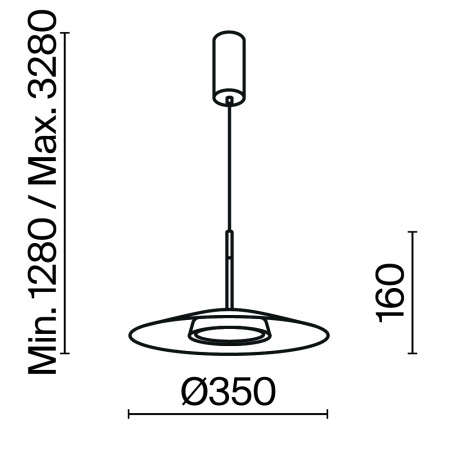 Подвесной светильник El 3000К 12Вт, MOD041PL-L15B3K1