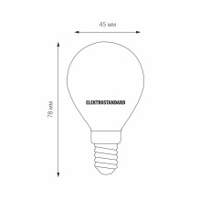 Лампа светодиодная филаментная Elektrostandard E14 6W 3300K матовая 4690389041389